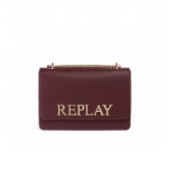 Picture of REPLAY WOMEN'S CROSSBODY BAG WITH LOGO IN HUCKLEBERRY 1
