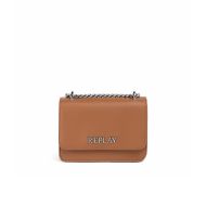 Снимка на REPLAY ДАМСКА ЧАНТА ЗА РАМО CROSSBODY BAG WITH CHAIN В КАРАМЕЛЕНО КАФЕ 1