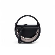 Picture of REPLAY WOMEN'S BAG WITH METALLIC ELEMENT AND SHOULDER STRAP IN BLACK 1