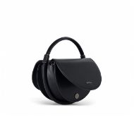 Picture of REPLAY WOMEN'S BAG WITH METALLIC ELEMENT AND SHOULDER STRAP IN BLACK 3