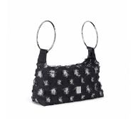 Picture of REPLAY WOMEN'S BAG IN DENIM WITH METAL MESH IN WASHED BLACK 2