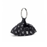 Picture of REPLAY WOMEN'S BAG IN DENIM WITH METAL MESH IN WASHED BLACK 4