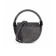 Picture of REPLAY WOMEN'S DENIM CROSSBODY BAG IN WASHED BLACK 1