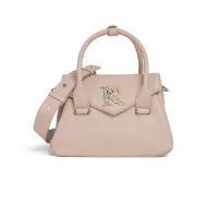 Picture of REPLAY WOMEN'S SMALL HAMMERED PU BAG WITH R BUCKLE IN MOON LIGHT 1