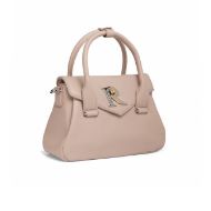 Picture of REPLAY WOMEN'S SMALL HAMMERED PU BAG WITH R BUCKLE IN MOON LIGHT 2