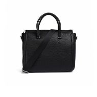 Picture of REPLAY WOMEN'S HAMMERED PU CROSS-BODY BAG IN BLACK 3