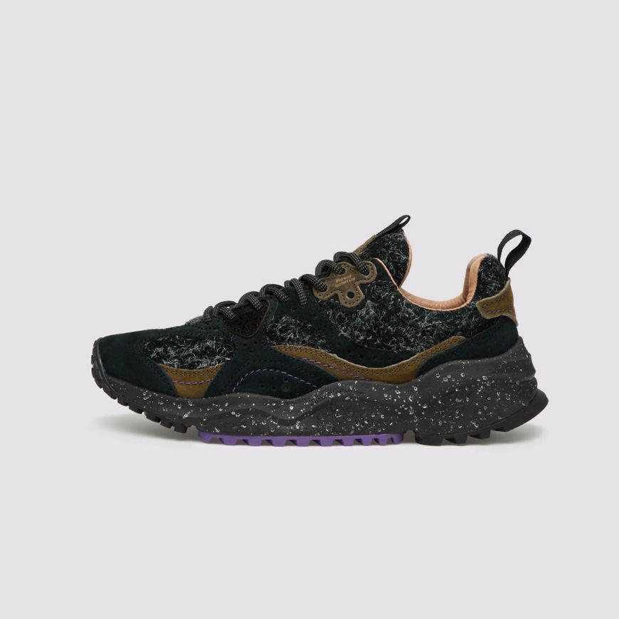 Picture of FLOWER MOUNTAIN WOMEN'S WAVE - HAIRY VELOUR/SUEDE - DARK GREY-GREY