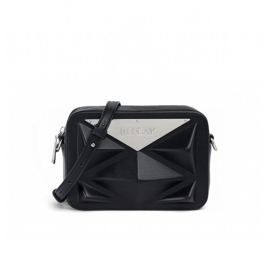 Снимка на REPLAY ДАМСКА ЧАНТА ЗА РАМО CROSSBODY BAG WITH PYRAMIDS В ЧЕРНО