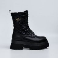 Picture of REPLAY WOMEN'S ANY QUILT BOOTS WITH LACES IN BLACK 1