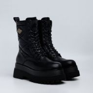 Picture of REPLAY WOMEN'S ANY QUILT BOOTS WITH LACES IN BLACK 2