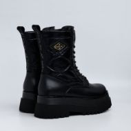 Picture of REPLAY WOMEN'S ANY QUILT BOOTS WITH LACES IN BLACK 3