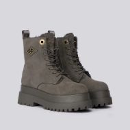Picture of REPLAY WOMEN'S ANY ROMBUS BOOTS WITH LACES IN GREY 2
