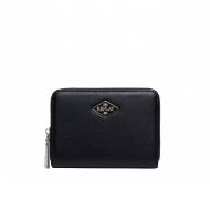 Picture of REPLAY WOMEN'S ZIP AROUND PURSE WITH DIAMOND LOGO IN BLACK 1