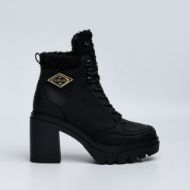 Picture of REPLAY WOMEN'S JEN ROMBUS BOOTS WITH LACES IN BLACK 1