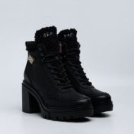 Picture of REPLAY WOMEN'S JEN ROMBUS BOOTS WITH LACES IN BLACK 2