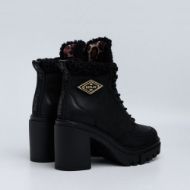 Picture of REPLAY WOMEN'S JEN ROMBUS BOOTS WITH LACES IN BLACK 3