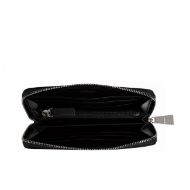 Picture of REPLAY WOMEN'S ZIP AROUND WALLET WITH DIAMOND LOGO IN BLACK 2