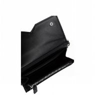 Picture of REPLAY WOMEN'S FLAP WALLET WITH DIAMOND LOGO AND CHAIN IN BLACK 3