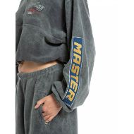 Снимка на REPLAY ДАМСКИ СУИТШЪРТ ZIP-UP CROPPED SWEATSHIRT WITH PRINTS В ЧЕРНО 4