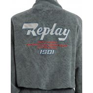 Снимка на REPLAY ДАМСКИ СУИТШЪРТ ZIP-UP CROPPED SWEATSHIRT WITH PRINTS В ЧЕРНО 3