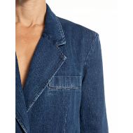 Снимка на REPLAY ДАМСКО RELAXED-FIT DENIM САКО В ТЪМНОСИНЬО 5