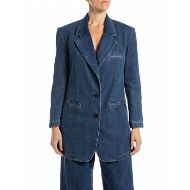 Снимка на REPLAY ДАМСКО RELAXED-FIT DENIM САКО В ТЪМНОСИНЬО 1