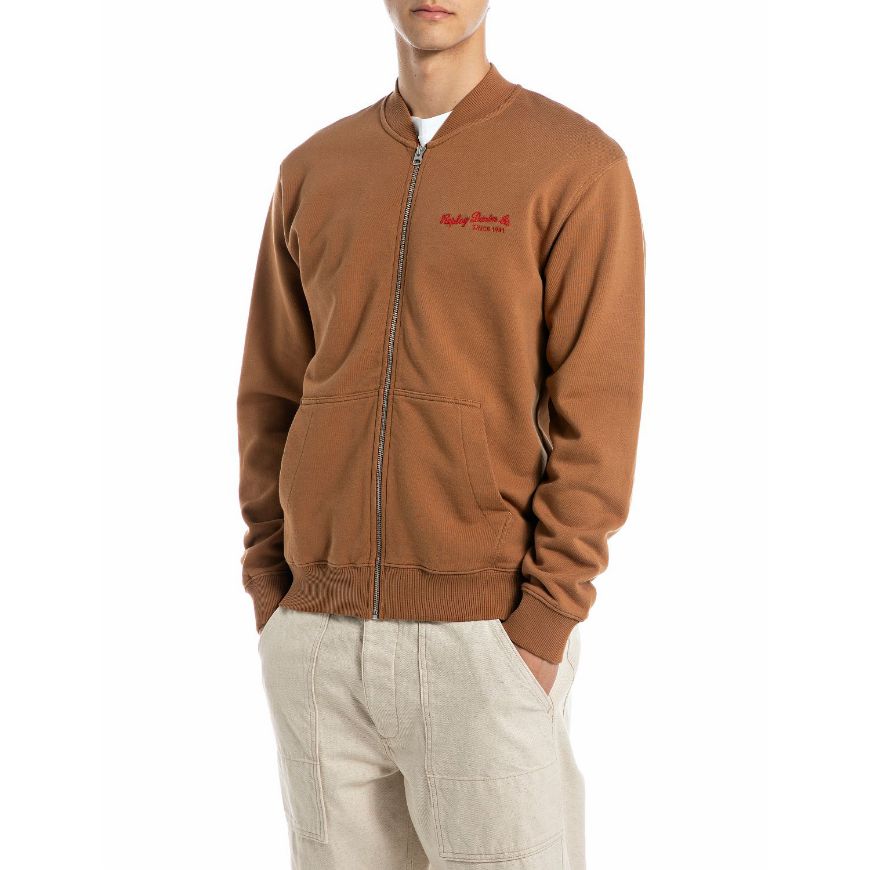 Снимка на REPLAY МЪЖКИ СУИТШЪРТ FULL-ZIP SWEATSHIRT В КАФЯВО