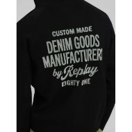 Снимка на REPLAY МЪЖКА ЖИЛЕТКА HOODY WITH FLOCKED PRINT В ЧЕРНО 4