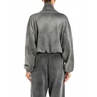 Снимка на REPLAY ДАМСКИ СУИТШЪРТ ZIP-UP CROPPED SWEATSHIRT В ТЪМНОСИВО 2