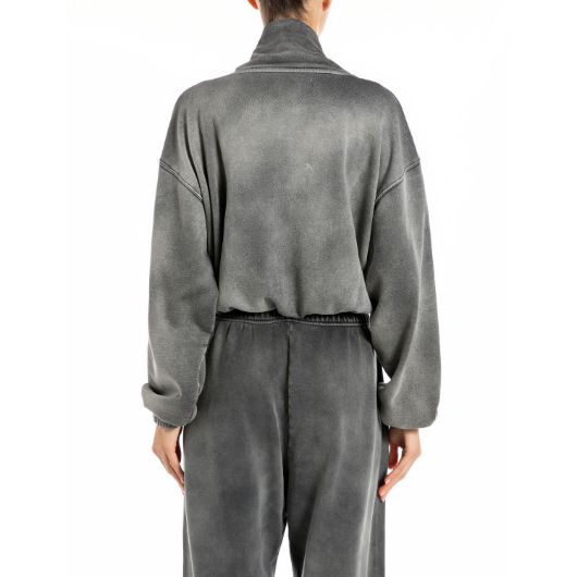 Показвай детайлите за REPLAY ДАМСКИ СУИТШЪРТ ZIP-UP CROPPED SWEATSHIRT В ТЪМНОСИВО 2 - FanPoint Снимка на REPLAY ДАМСКИ СУИТШЪРТ ZIP-UP CROPPED SWEATSHIRT В ТЪМНОСИВО 2