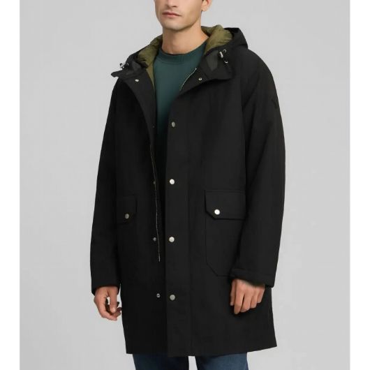 Show details for REPLAY MEN'S LONG TWILL JACKET IN BLACK 2 - FanPoint Picture of REPLAY MEN'S LONG TWILL JACKET IN BLACK 2