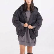 Снимка на REPLAY ДАМСКО ЯКЕ SHORT JACKET IN NYLON WITH ZIPPER В ЧЕРНО 1