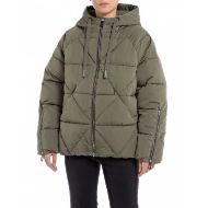 Снимка на REPLAY ДАМСКО ЯКЕ SHORT JACKET IN NYLON WITH ZIPPER В ЗЕЛЕНО 1