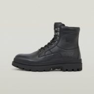 Picture of G-STAR MEN'S ARRON HIGH LEATHER BOOTS IN BLACK 1