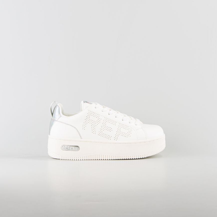 Снимка на REPLAY ДАМСКИ ОБУВКИ EPIC HIGH SNEAKER В БЯЛО И ПЛАТИНЕНО