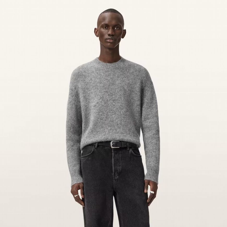 Снимка на ALLSAINTS МЪЖКИ ПУЛОВЕР COBY CREW В СИВО