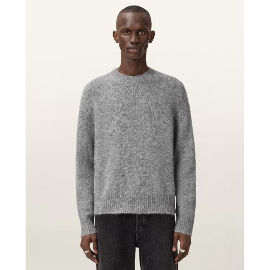 Show details for ALLSAINTS MEN'S COBY CREW JUMPER IN GREY MARL Picture of ALLSAINTS MEN'S COBY CREW JUMPER IN GREY MARL