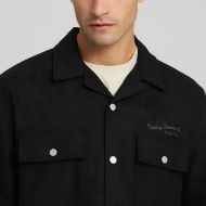 Picture of REPLAY MEN'S WOOLEN MELTON SHACKET IN BLACK 3