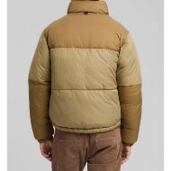 Picture of REPLAY MEN'S NYLON RIPSTOP PADDED JACKET IN LIGHT COFFEE 2