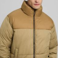 Picture of REPLAY MEN'S NYLON RIPSTOP PADDED JACKET IN LIGHT COFFEE 4