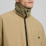 Picture of REPLAY MEN'S COATED COTTON JACKET IN LIGHT COFFEE 6