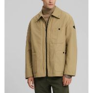 Picture of REPLAY MEN'S COATED COTTON JACKET IN LIGHT COFFEE 2