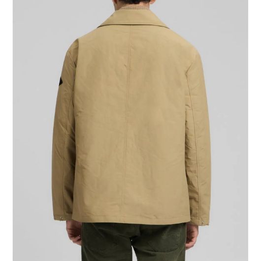 Show details for REPLAY MEN'S COATED COTTON JACKET IN LIGHT COFFEE 3 - FanPoint Picture of REPLAY MEN'S COATED COTTON JACKET IN LIGHT COFFEE 3
