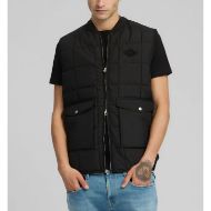 Picture of REPLAY MEN'S RECYCLED POLY RIPSTOP VEST IN BLACK 2