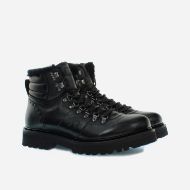 Picture of LA MARTINA MEN'S TODI LEATHER BOOTS WITH SHEARLING LINING IN BLACK 2
