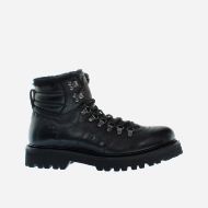 Picture of LA MARTINA MEN'S TODI LEATHER BOOTS WITH SHEARLING LINING IN BLACK 1