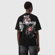 Picture of ALLSAINTS WOMEN'S ANIA ETTA OVERSIZED T-SHIRT IN BLACK 2
