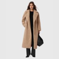 Снимка на ALLSAINTS ДАМСКО ПАЛТО FREDDIE FUR COAT В КАРАМЕЛЕНО 7