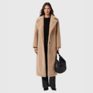 Снимка на ALLSAINTS ДАМСКО ПАЛТО FREDDIE FUR COAT В КАРАМЕЛЕНО 5