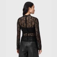 Picture of ALLSAINTS WOMEN'S ARIA LACE TOP IN BLACK 2